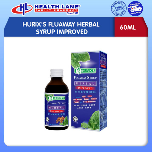 HURIX'S FLUAWAY HERBAL SYRUP IMPROVED (60ML)